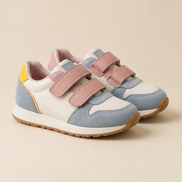 Colorful children's velcro sneakers
